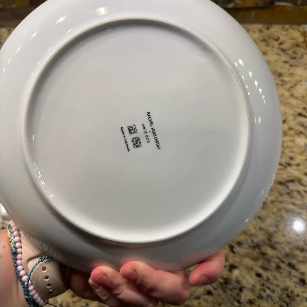 West elm dinner plate dapper animals, Rachel kozlowski, mountain lion Christmas